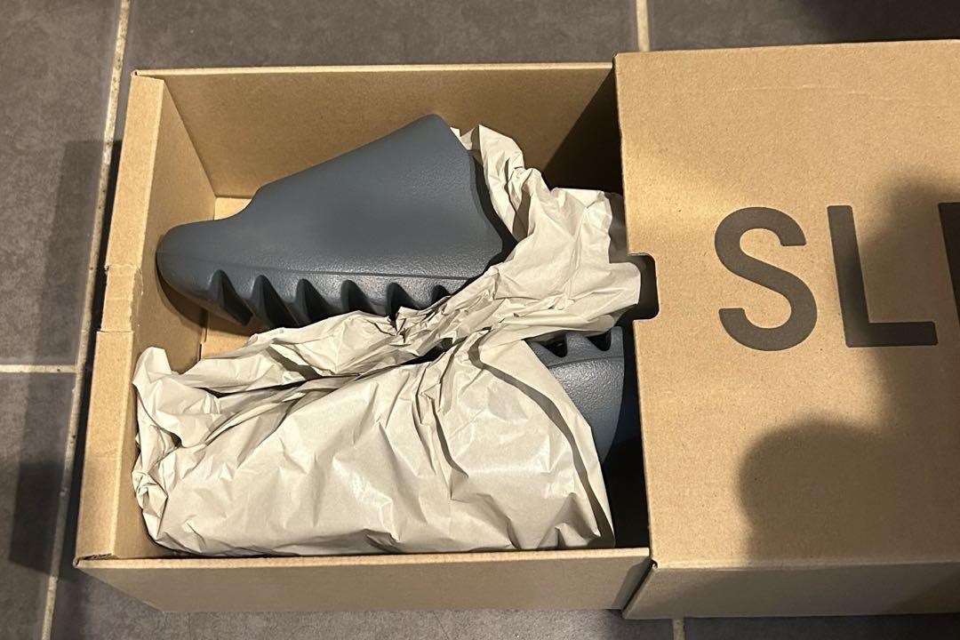 靴 adidas YEEZY Slide \"Slate Marine\"