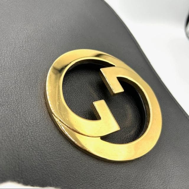 美品 GUCCI グッチ ブロンディ インターロッキングG ショルダーバック