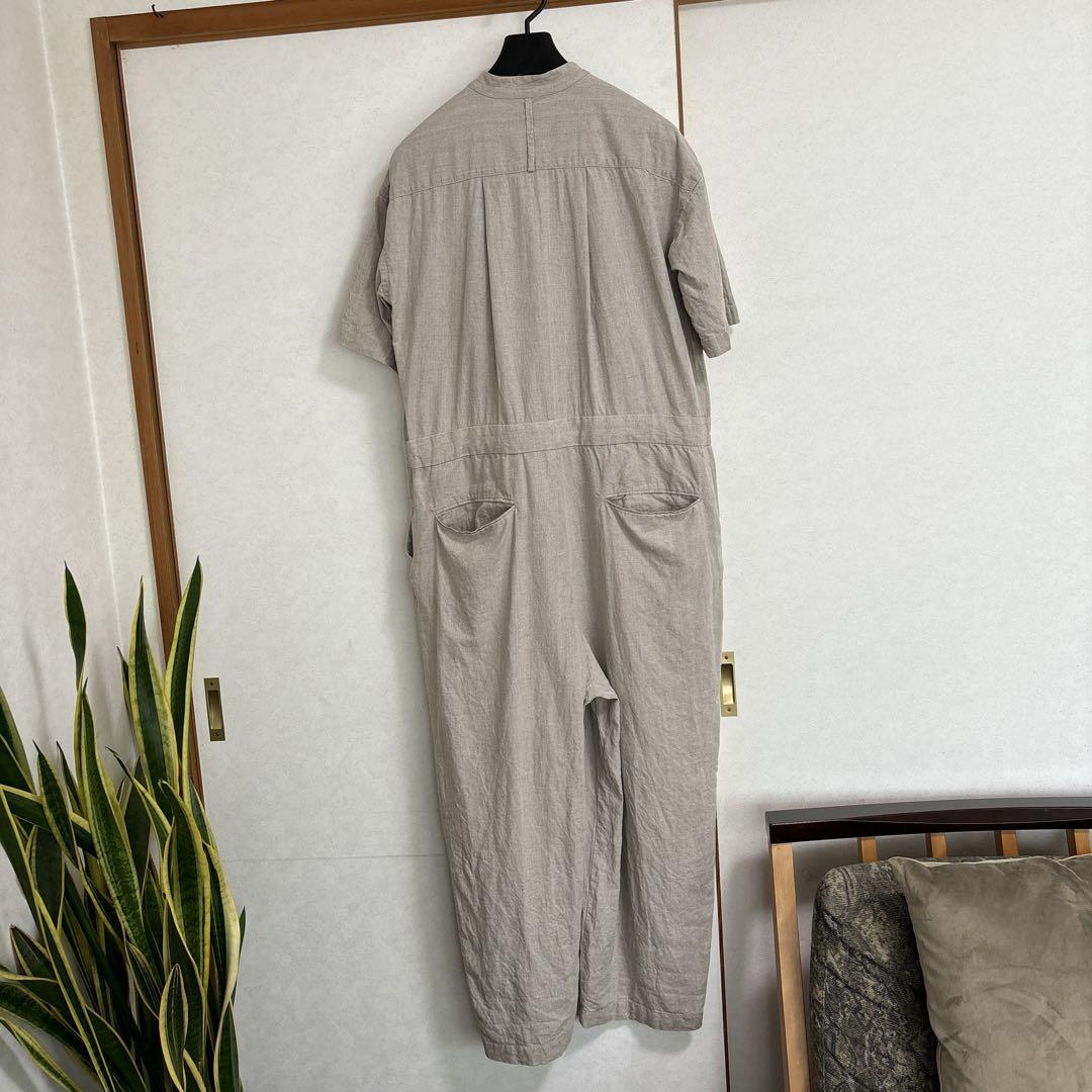かぐれ（カグレ）の「リネンハーフスリーブオールインワン