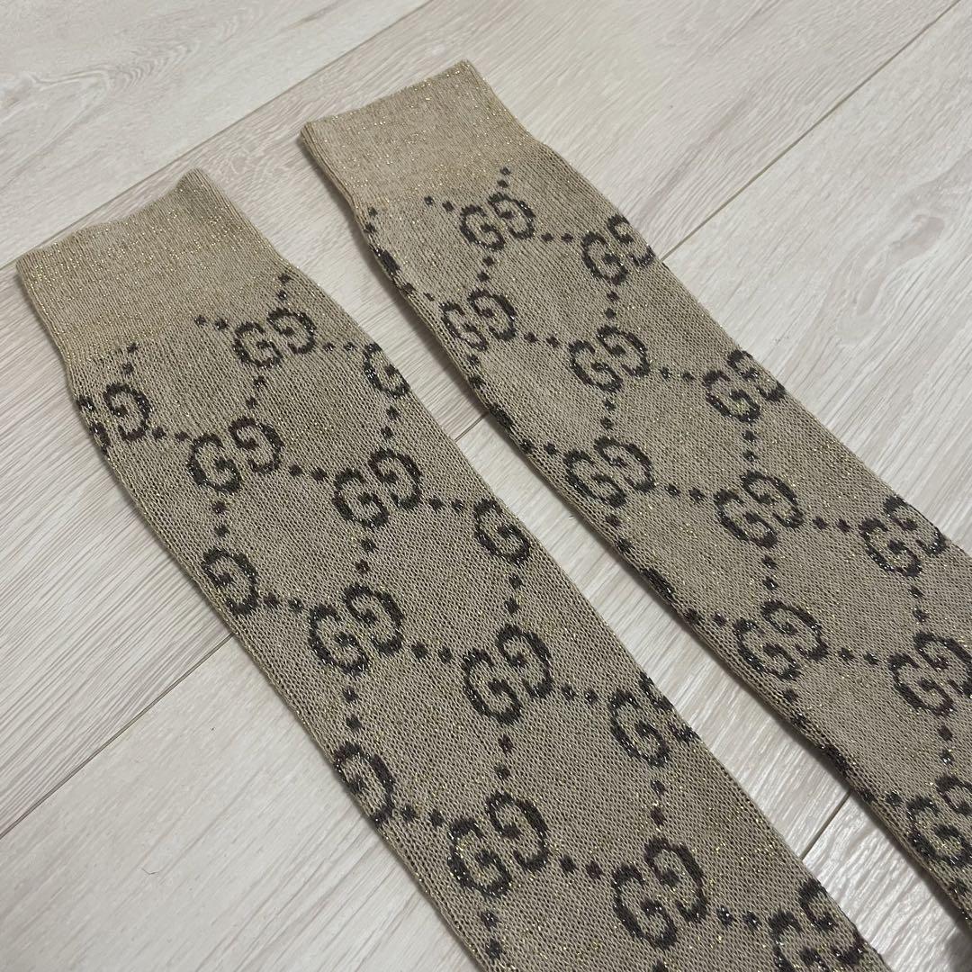 GUCCI ラメハイソックス