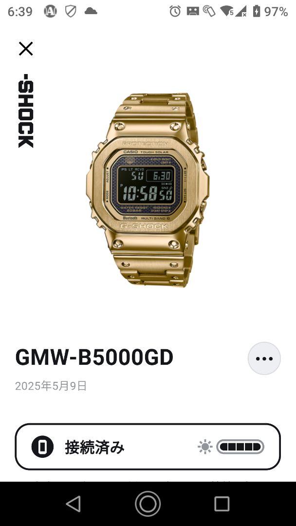 CASIO カシオ G-SHOCK ジーショック GMW-B5000GD-9JF