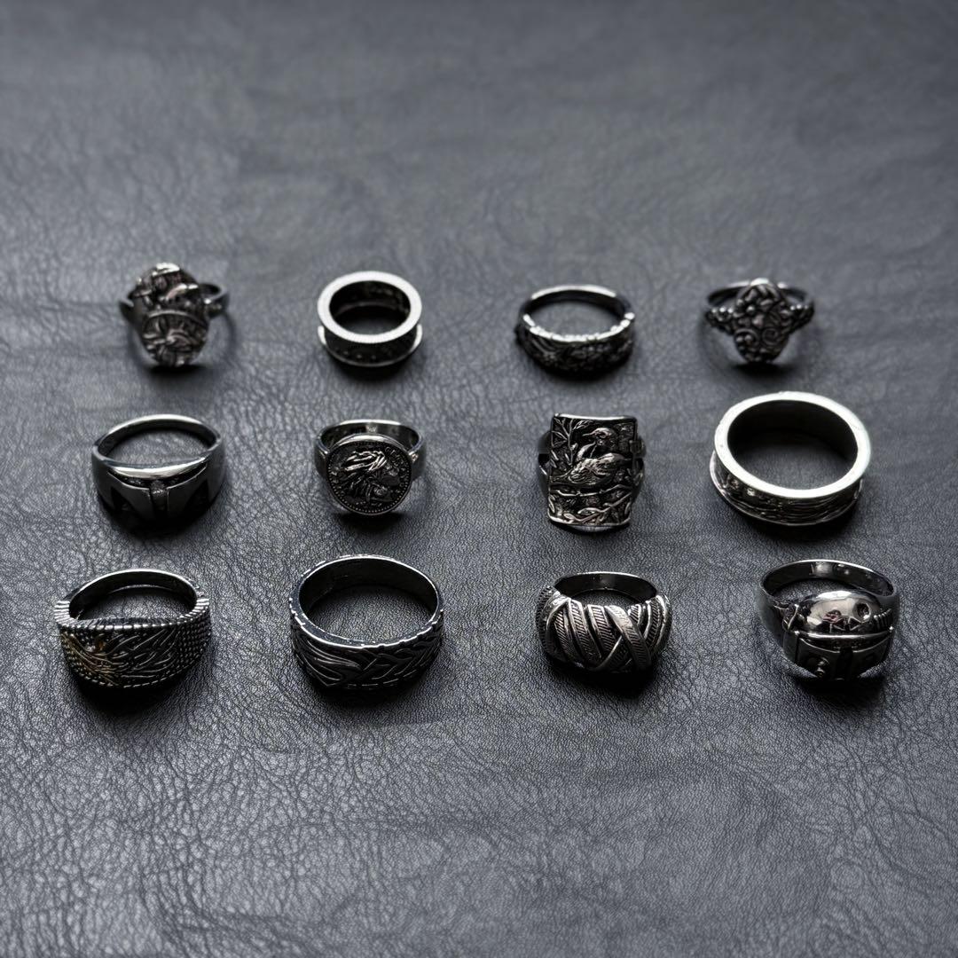 ヴィンテージ シルバー925刻印あり リング 12点 指輪 アクセサリー