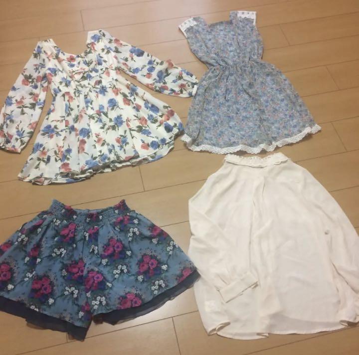 レディース☆4点セット☆花柄ワンピース☆トップス☆キュロット☆INGNIなど - メルカリ レディース☆4点セット☆花柄ワンピース☆トップス☆キュロット☆INGNIなど - メルカリ