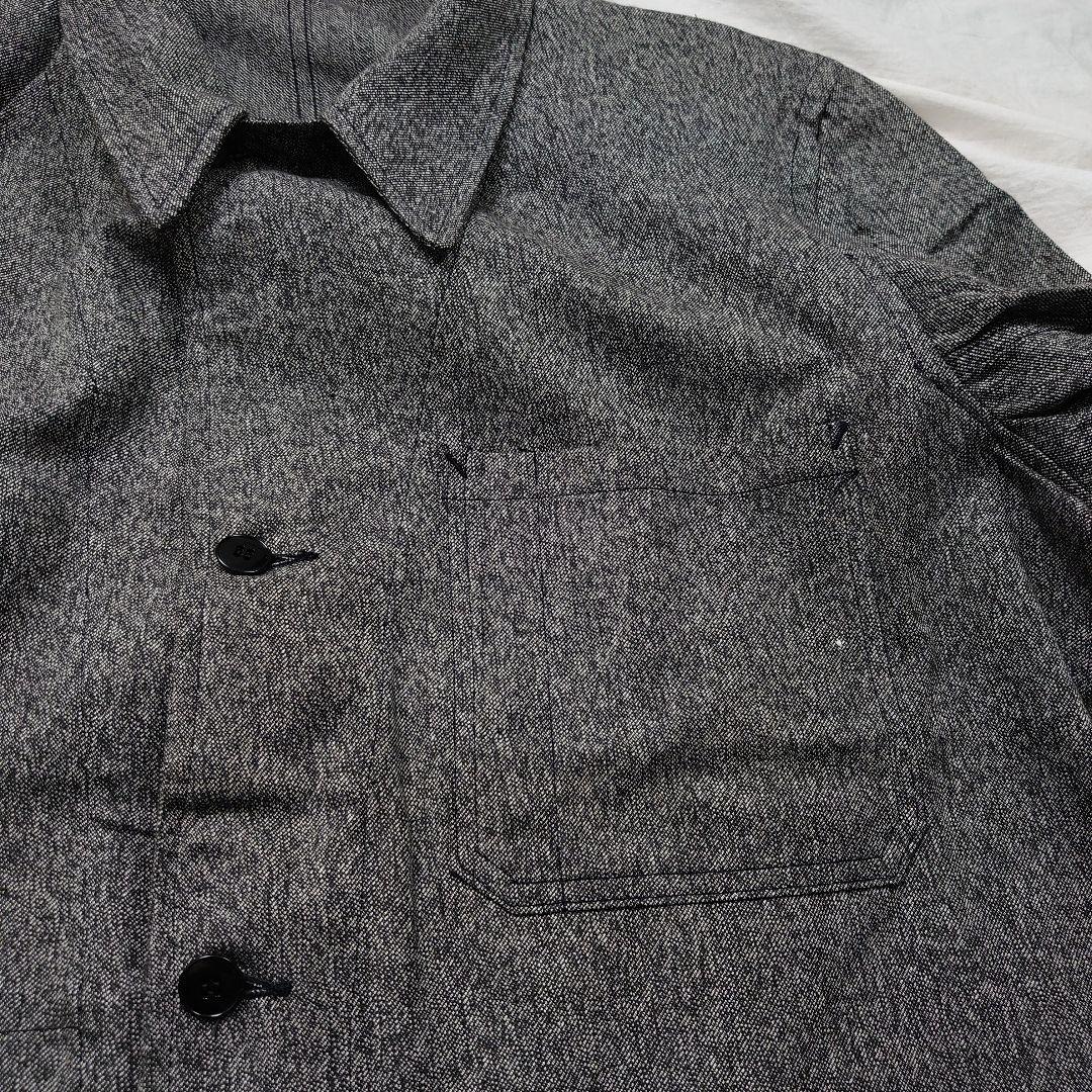 限定品新作 Deadstock ブラックシャンブレーコート アトリエ フランス軍 KIcm2-m68713307750 在庫あ人気
