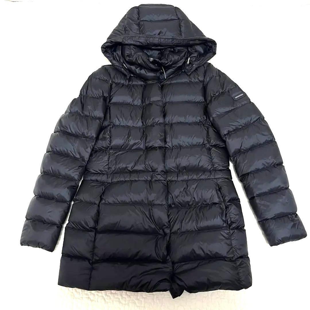 ポロラルフローレン ダウンコート ロングロゴ M 黒 フェザーM POLO RALPH LAUREN