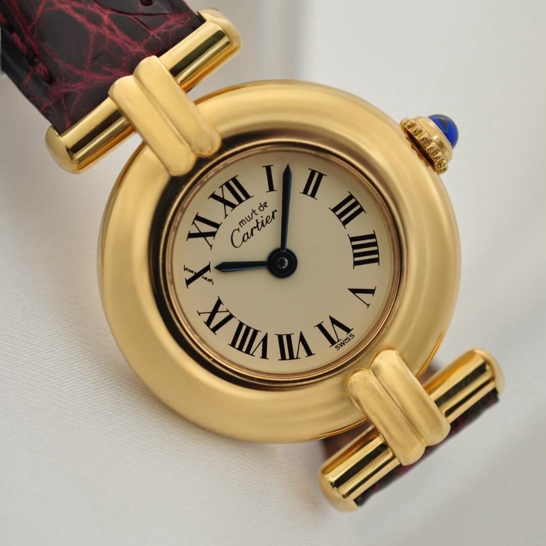 Cartier 磨き済 マストコリゼ ヴェルメイユ クォーツ Dバックル