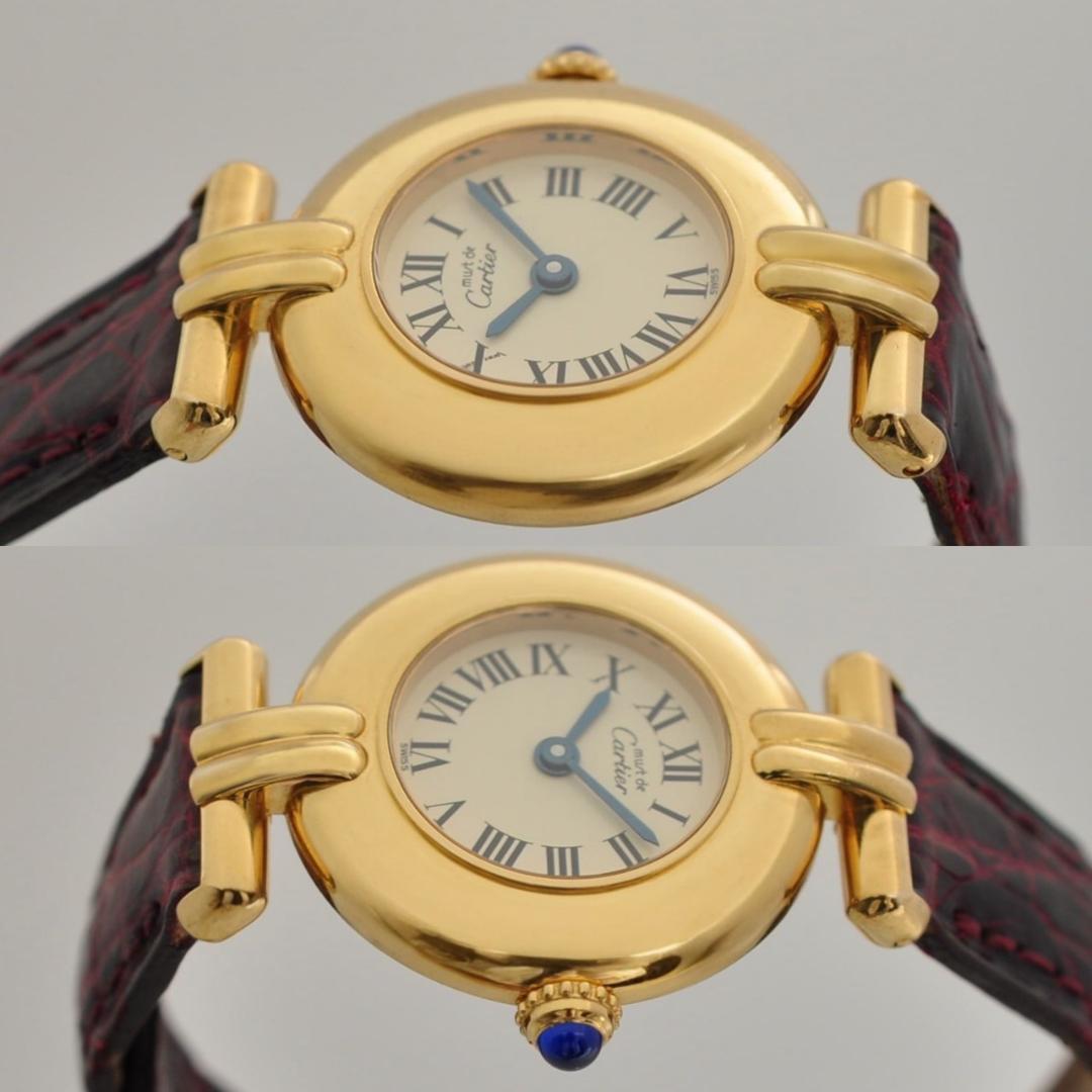 Cartier 磨き済 マストコリゼ ヴェルメイユ クォーツ Dバックル