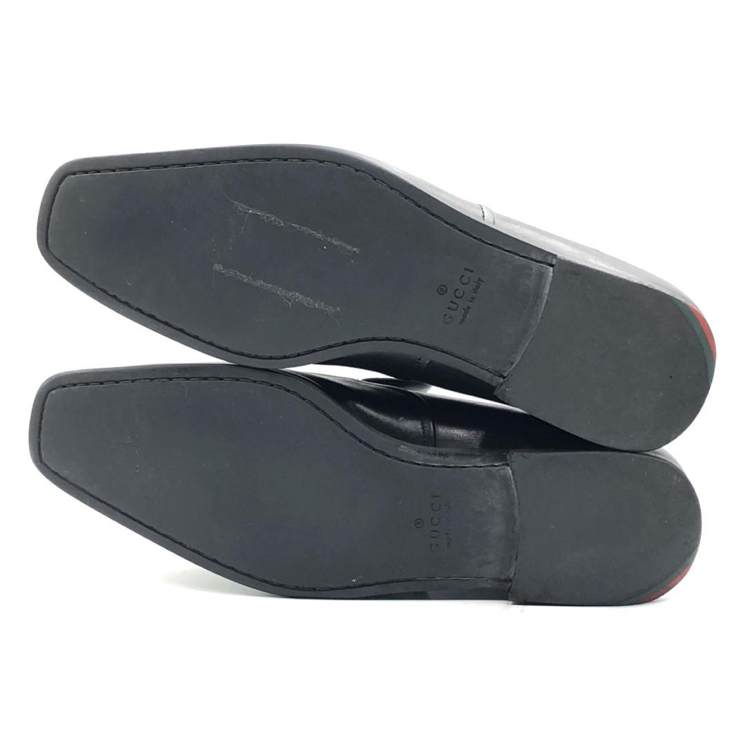 GUCCI グッチ 40E 147558 ヴァンプローファー 黒