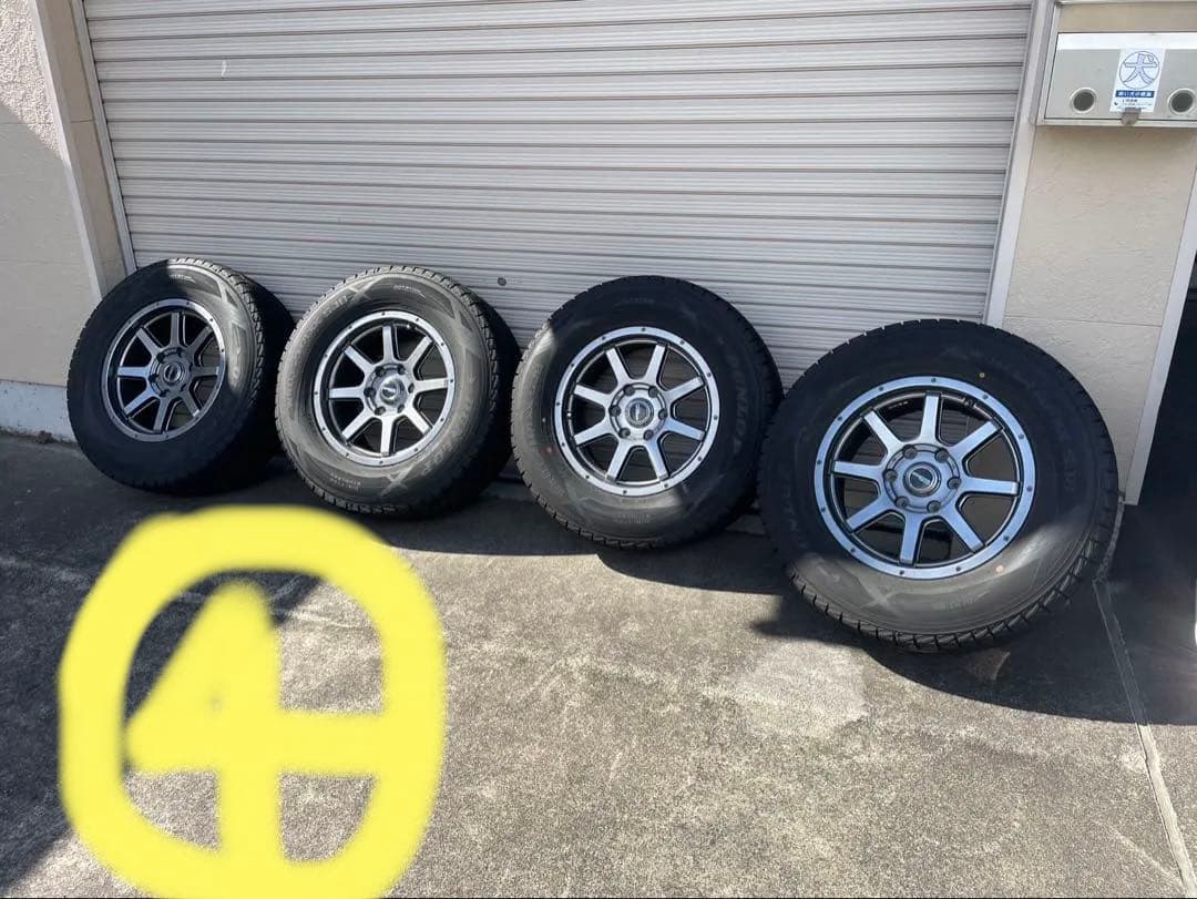 ④ ダンロップタイヤ　アルミホイールセット