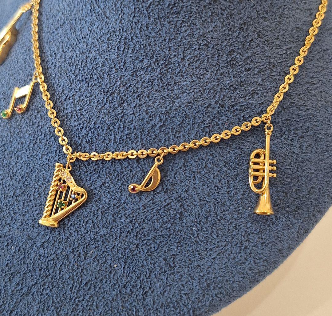 K18YGデザインネックレス