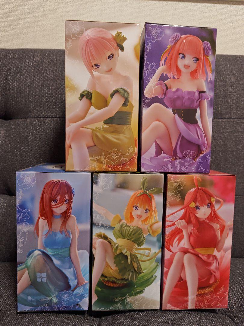 五等分の花嫁∽ Bloo-me! フィギュア5種 中野一花二乃未玖四葉五月