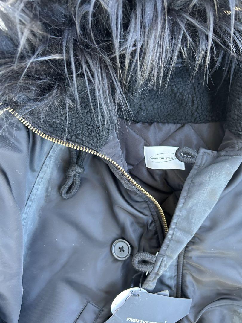 即送 opium n2b fur bomber jacket