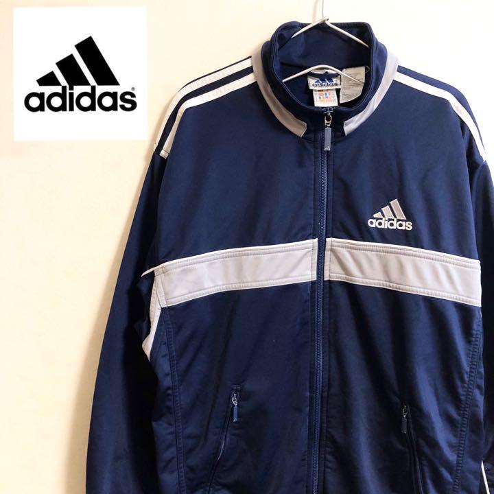 レアデザイン　90s アディダス adidas トラックジャケット 万国旗タグ