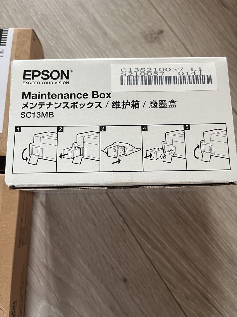 エプソン　インクカートリッジ　4色セット　SC13MMとメンテナンスボックス付