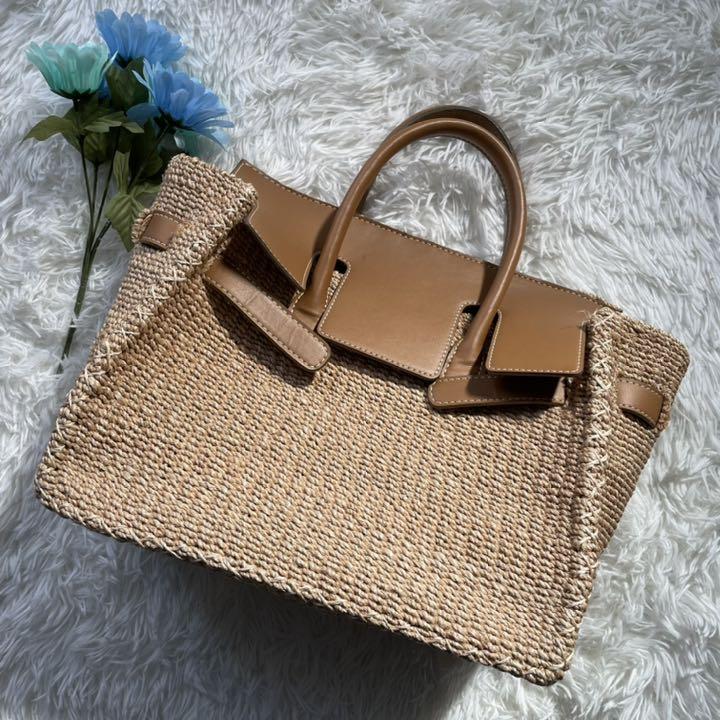 売れ筋がひ!りえりえ様専用✨ SEA シー カゴバッグ ブラウン かご ...