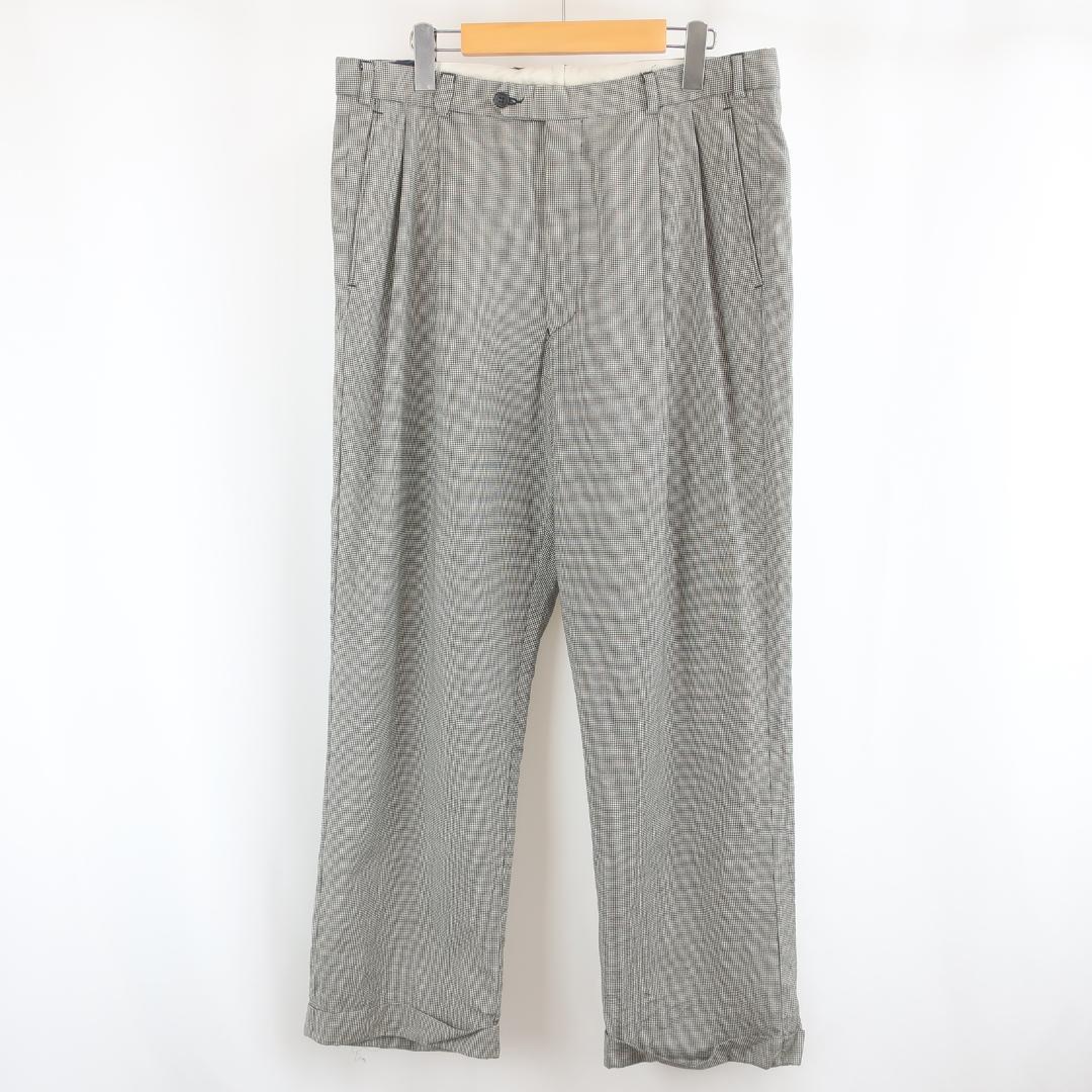 Brooks Brothers 千鳥格子柄 ウールパンツ スラックス　ツータック Brooks Brothers 千鳥格子柄 ウールパンツ スラックスツータック