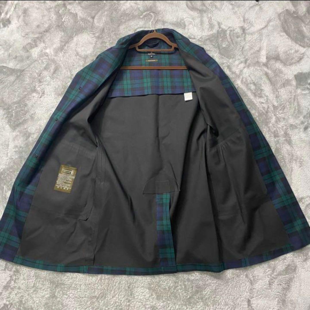 ポールスミス　マッキントッシュ　コラボ　ゴム引コート　タータンチェック