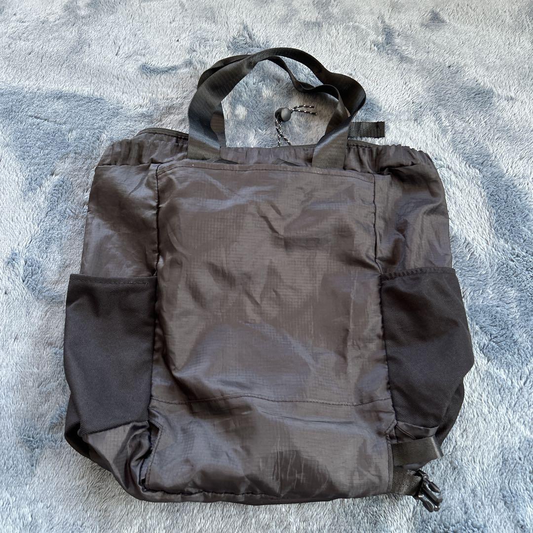 Patagonia 2wayトートウルトラライトブラックホールトートパック