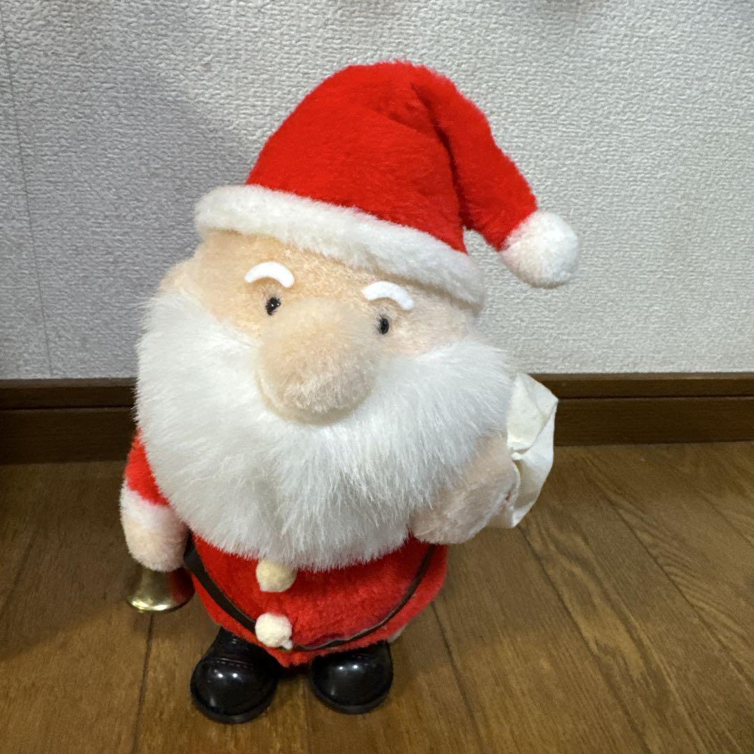 くらしを楽しむアイテム ウォーキング ビンテージ 昭和レトロ 約30cm ぬいぐるみ サンタ ぬいぐるみ