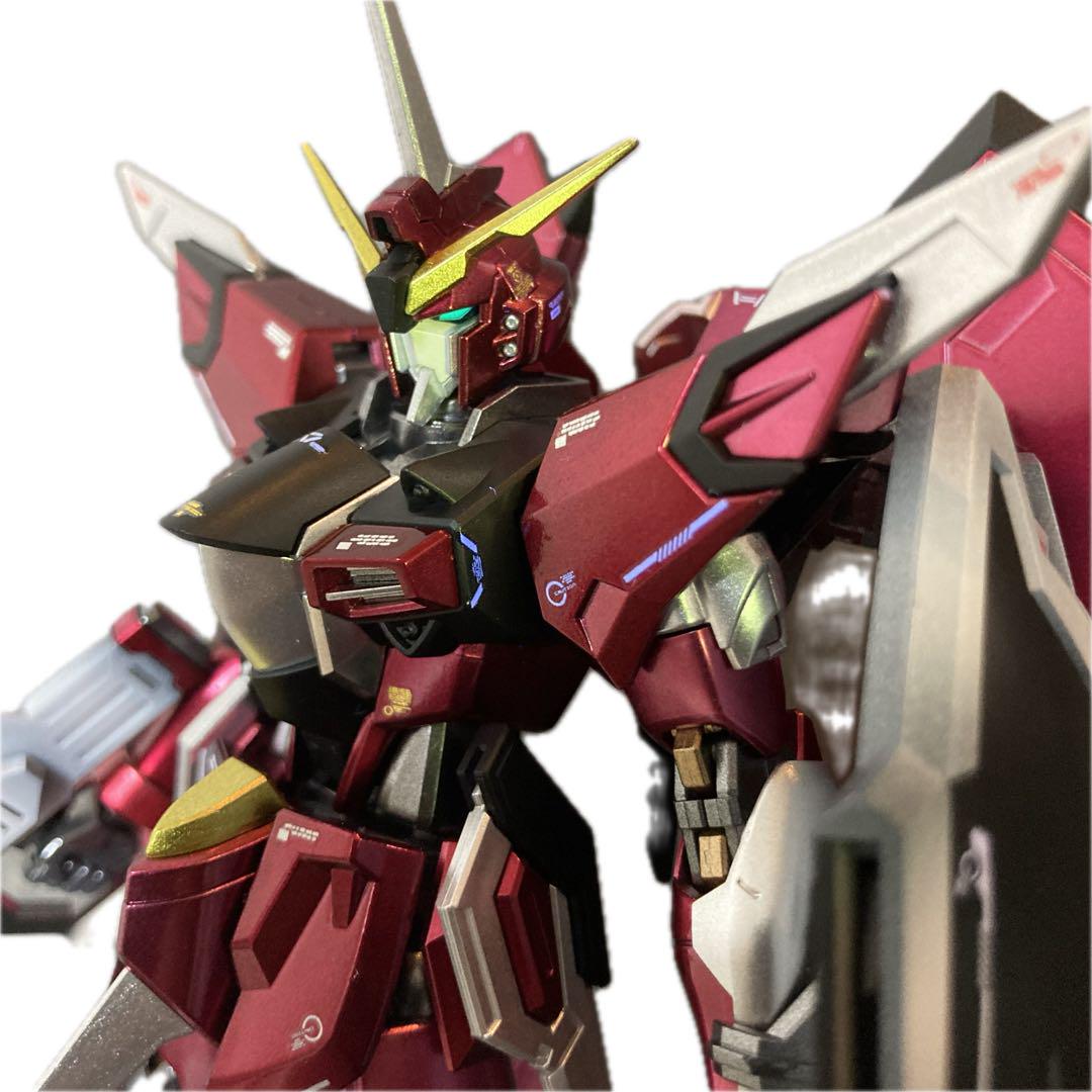HG イモータルジャスティス 塗装済み 完成品 ガンプラ プラモデル