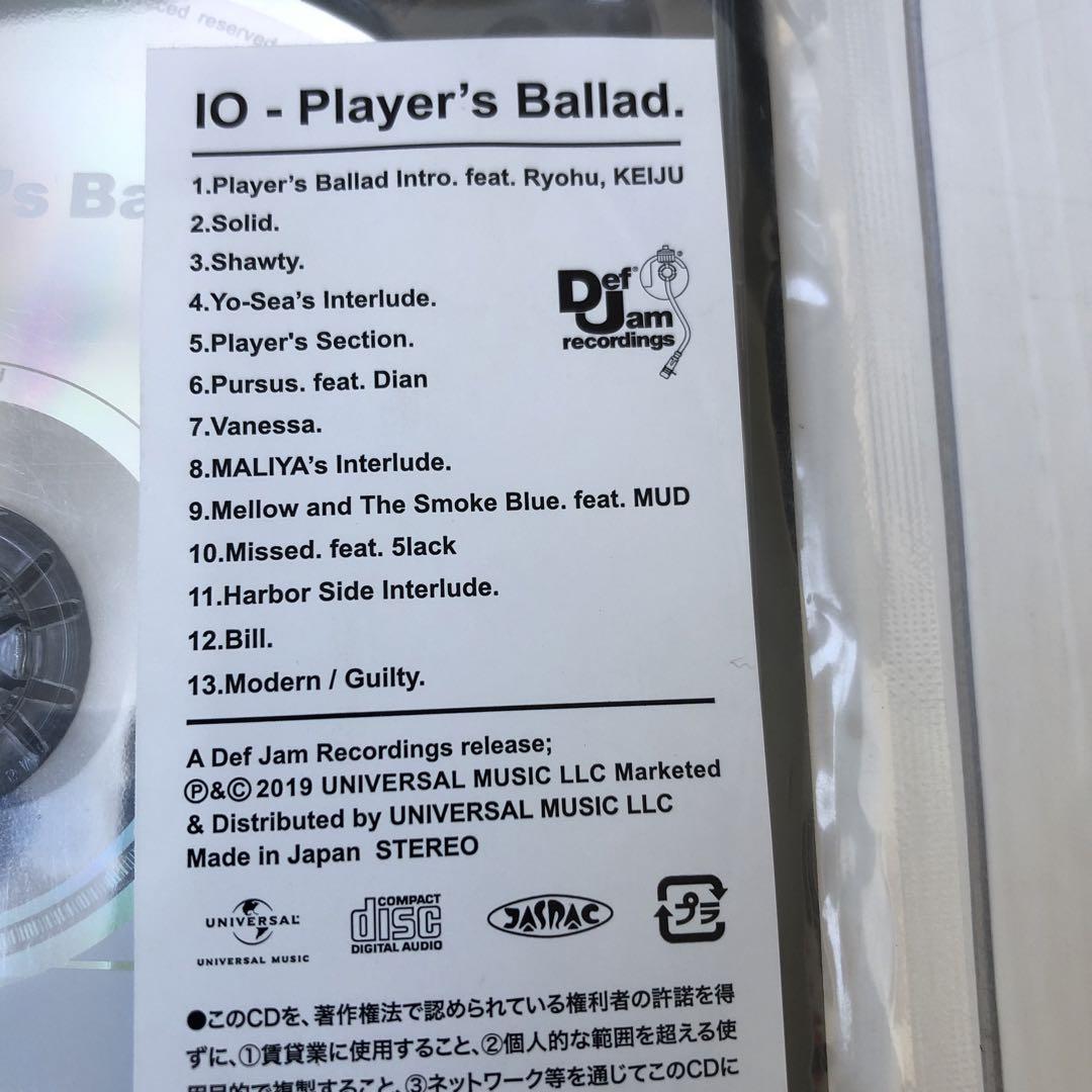 IO Player's Ballad. 初回限定盤 邦楽