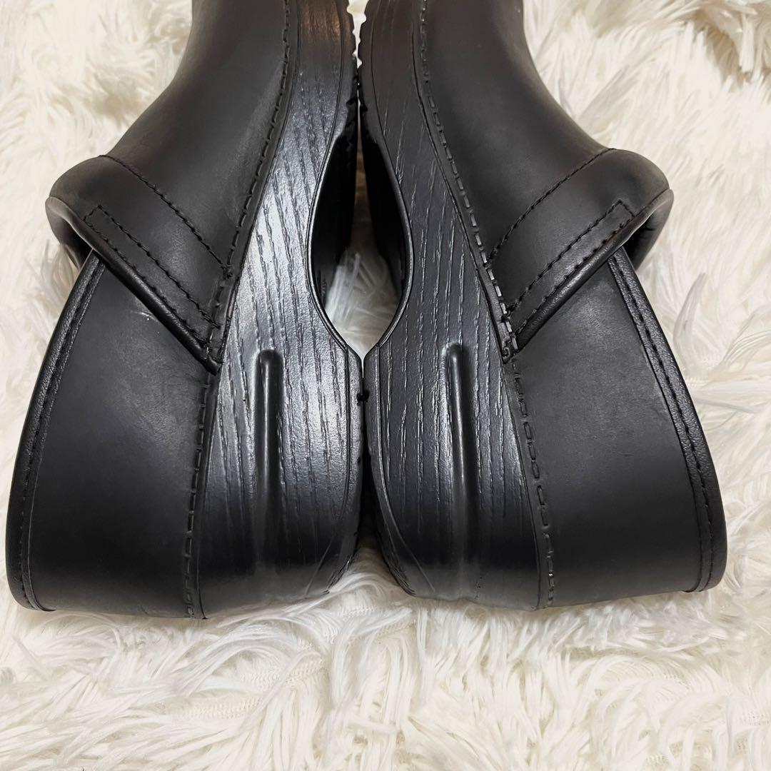 【美品】 dansko 36 プロフェッショナルオイル黒 ドサボサンダル