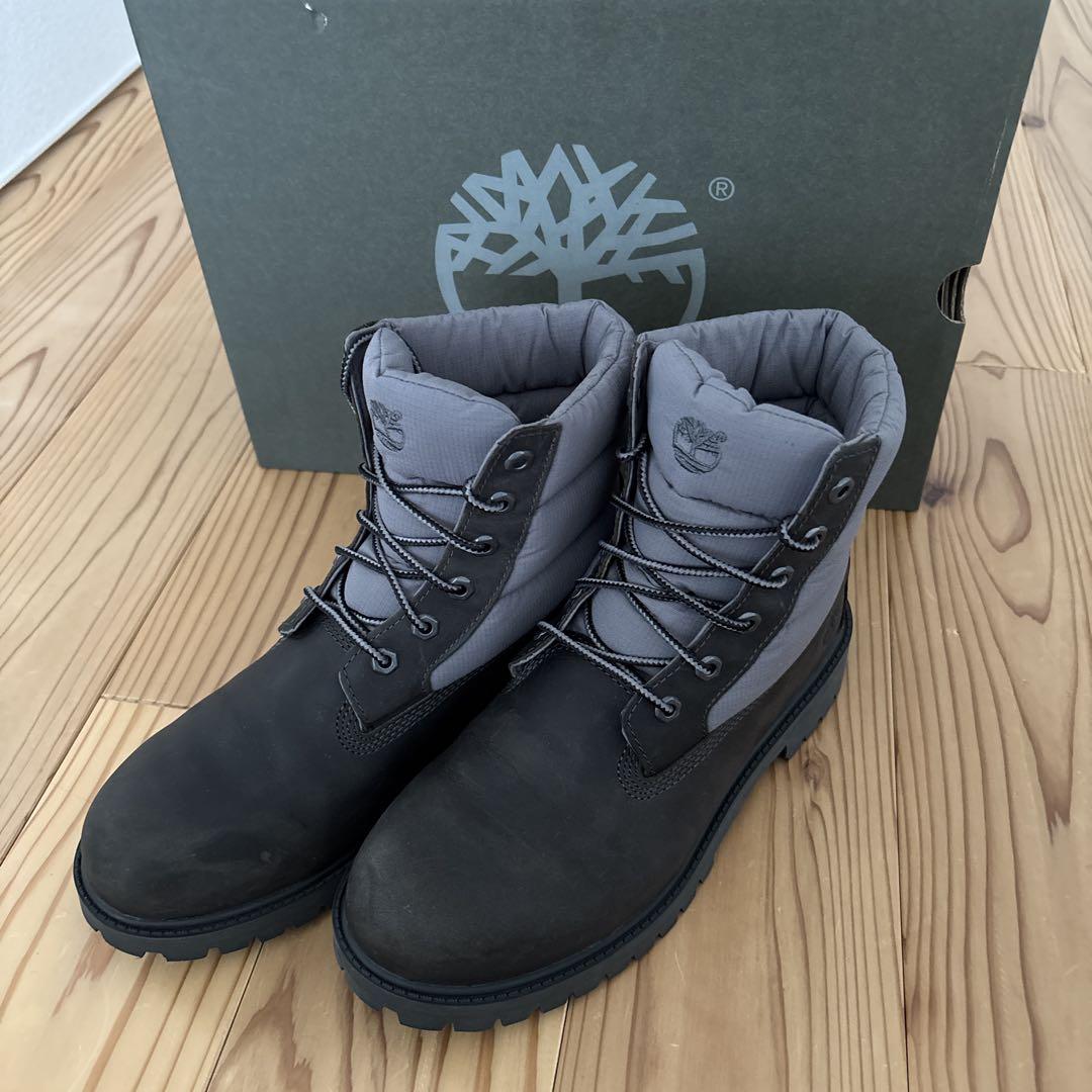美品　Timberland ワークブーツプレミアムブーツ /グレー　24.0cm