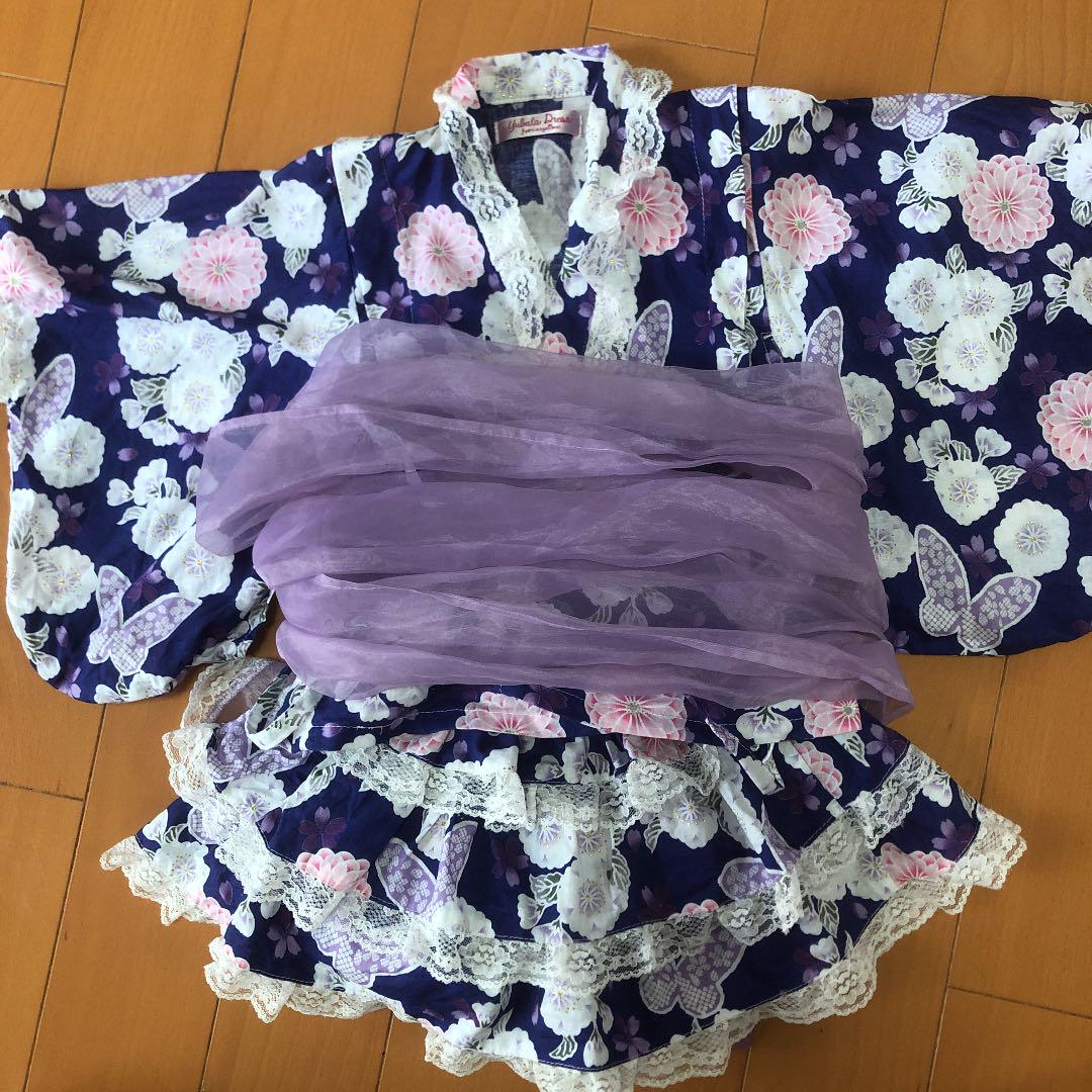 360円 上品なスタイル 浴衣 甚平 女の子 100センチ