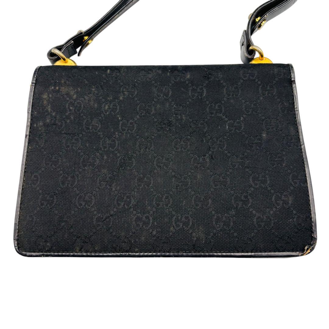 GUCCI グッチ オールドグッチ ハンドバッグ ＧＧ柄 インターロッキング