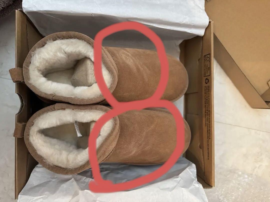 UGG 訳あり！ブラウン スエード 厚底ムートンブーツ 新品未使用