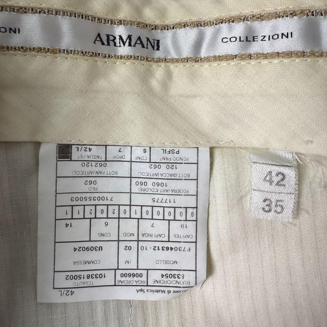 90s ARMANI COLLEZIONI タック ウール スラックス