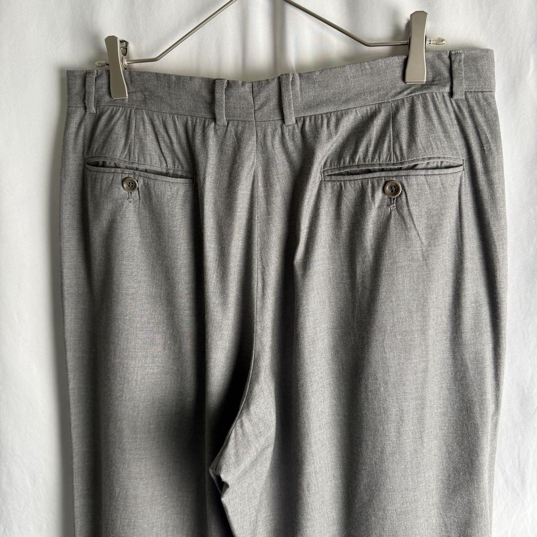 90s ARMANI COLLEZIONI タック ウール スラックス