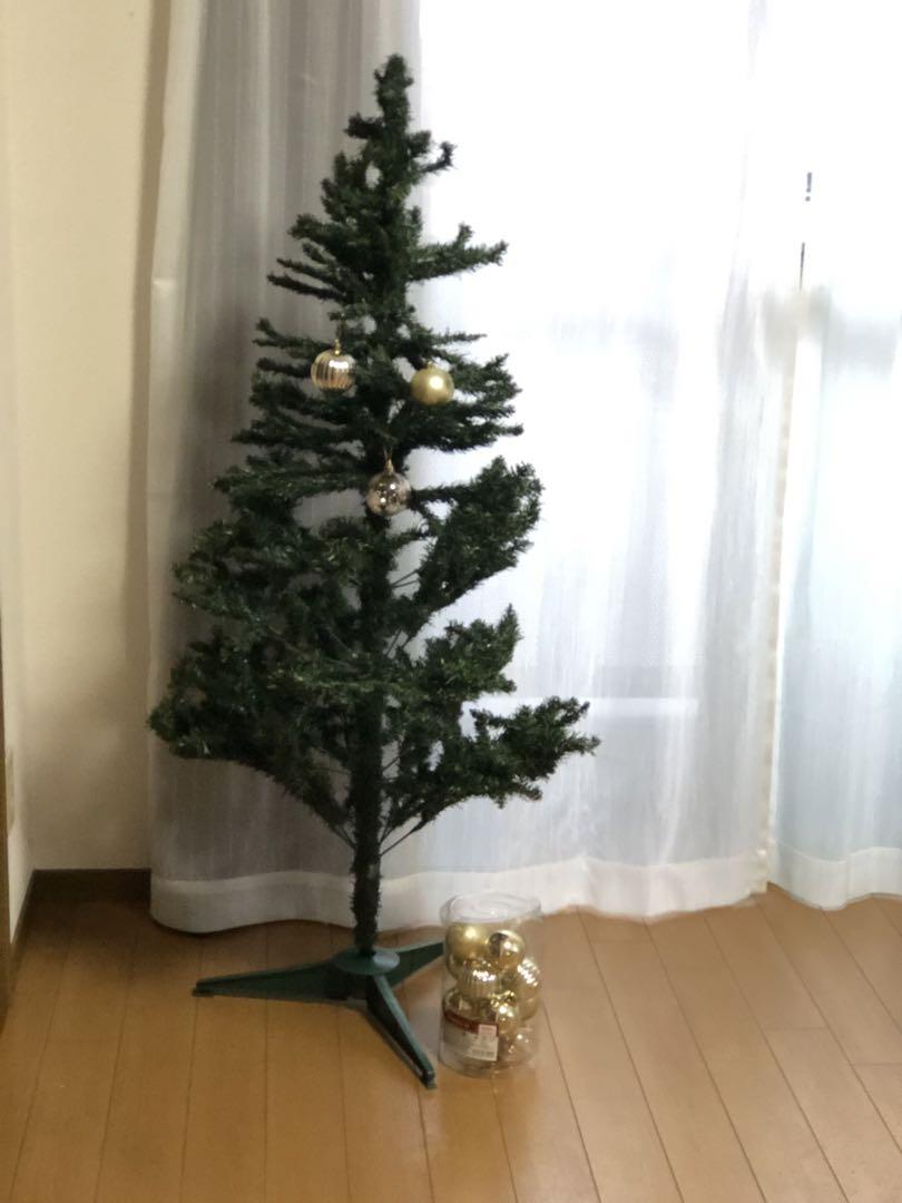 人工クリスマスツリー 金色オーナメント付 05/11まで販売中です