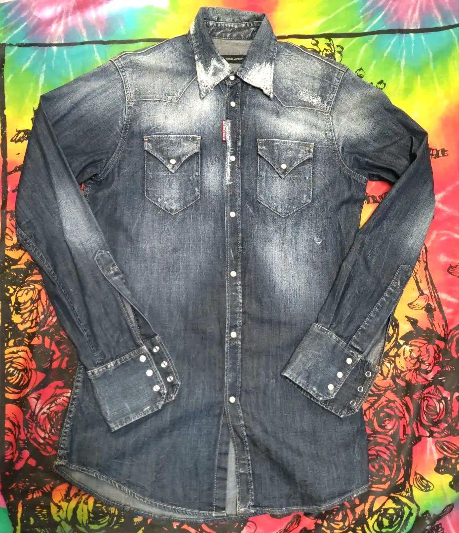 ディースクエアード☆42サイズ☆デニムシャツ