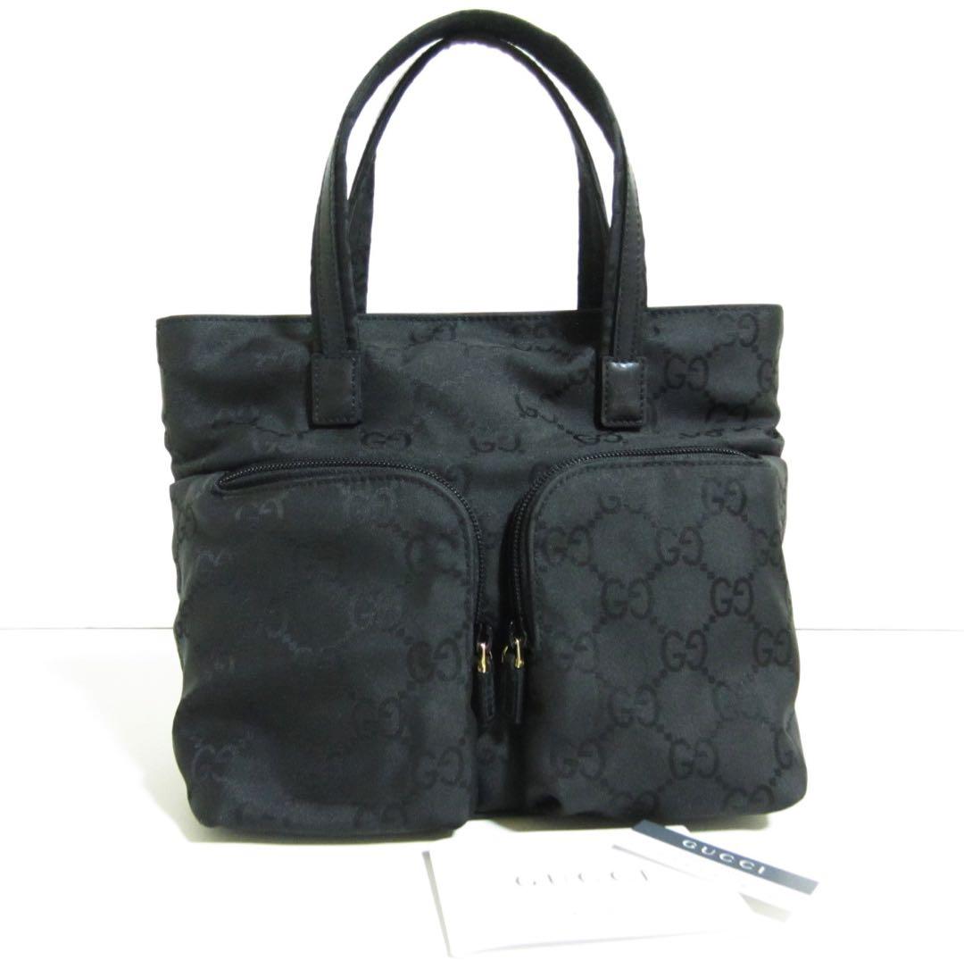 GUCCI グッチGGナイロントートバッグ黒