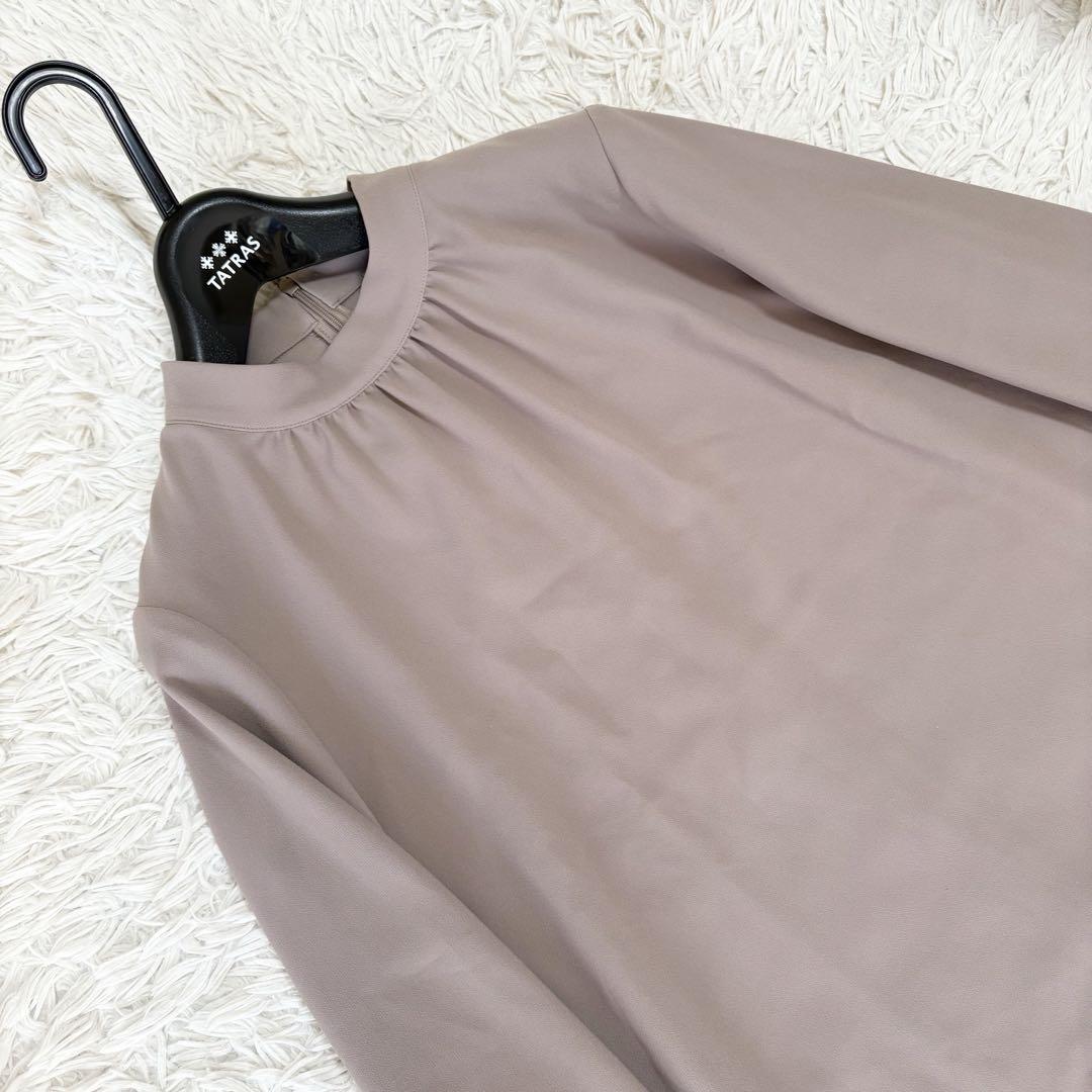 美品✨theory luxe ウォッシャブル スタンドカラー ベージュ 38