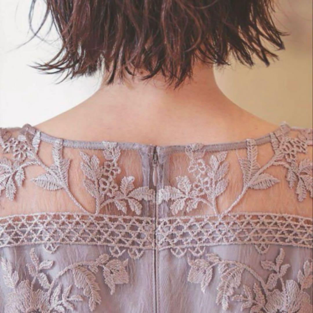 ★新品★ドリドール　刺繍レース切り替えプリーツロング　S