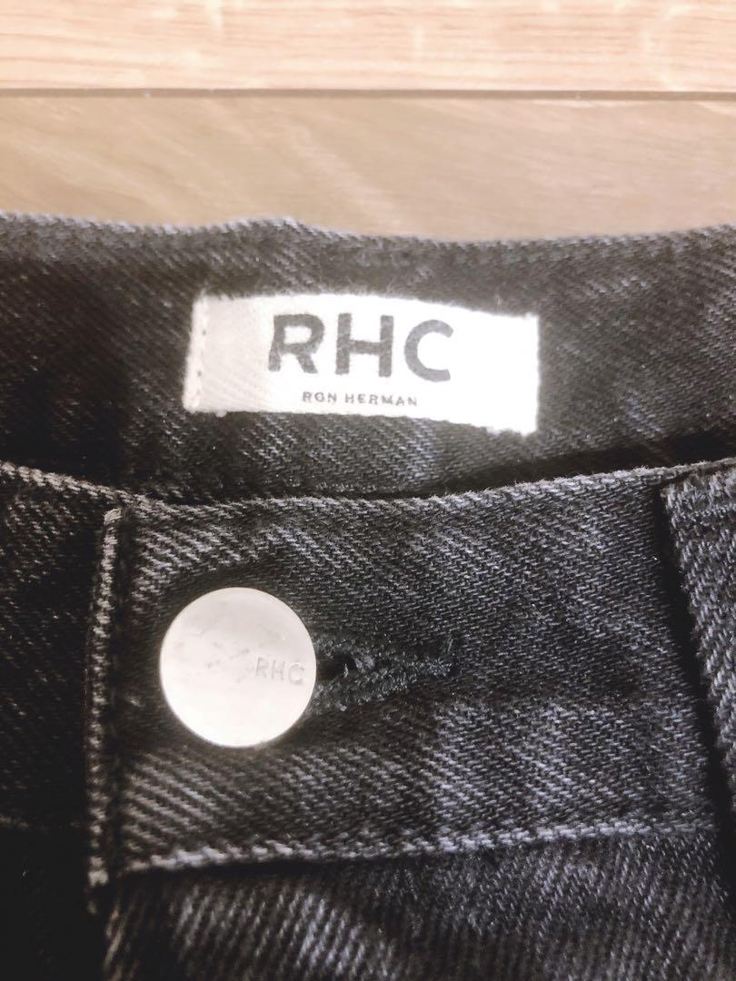 RHC ロンハーマン ストレート デニム レディース 24 パンツ ブラック 黒