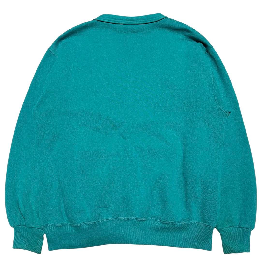 スウェットカーディガン ターコイズL