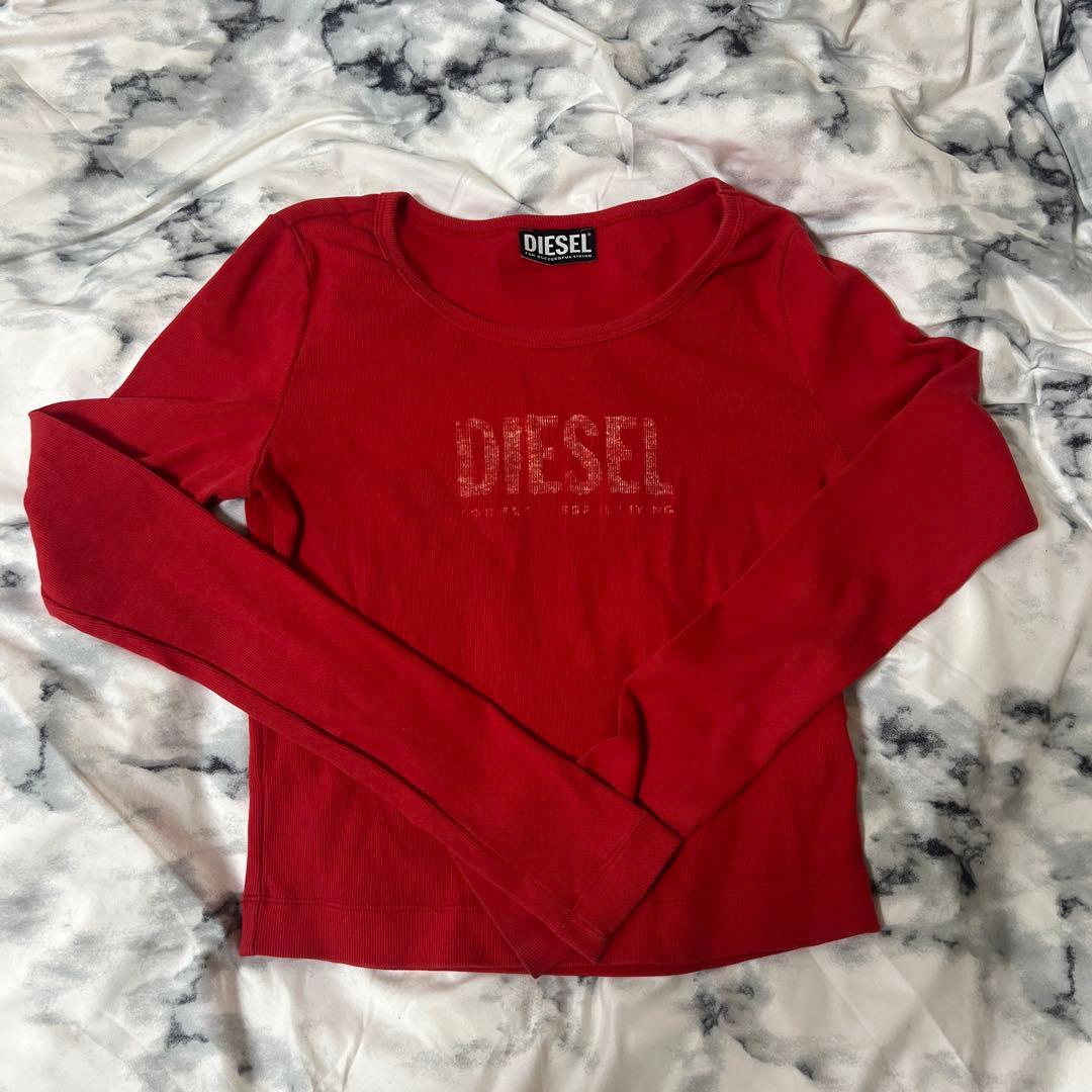 DIESEL リブニットTシャツ ロンティー 長袖M・DIESEL