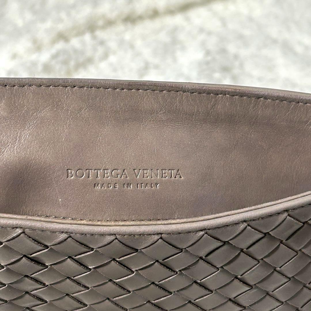 【美品】BOTTEGA VENETA カーキ ショルダーバッグ