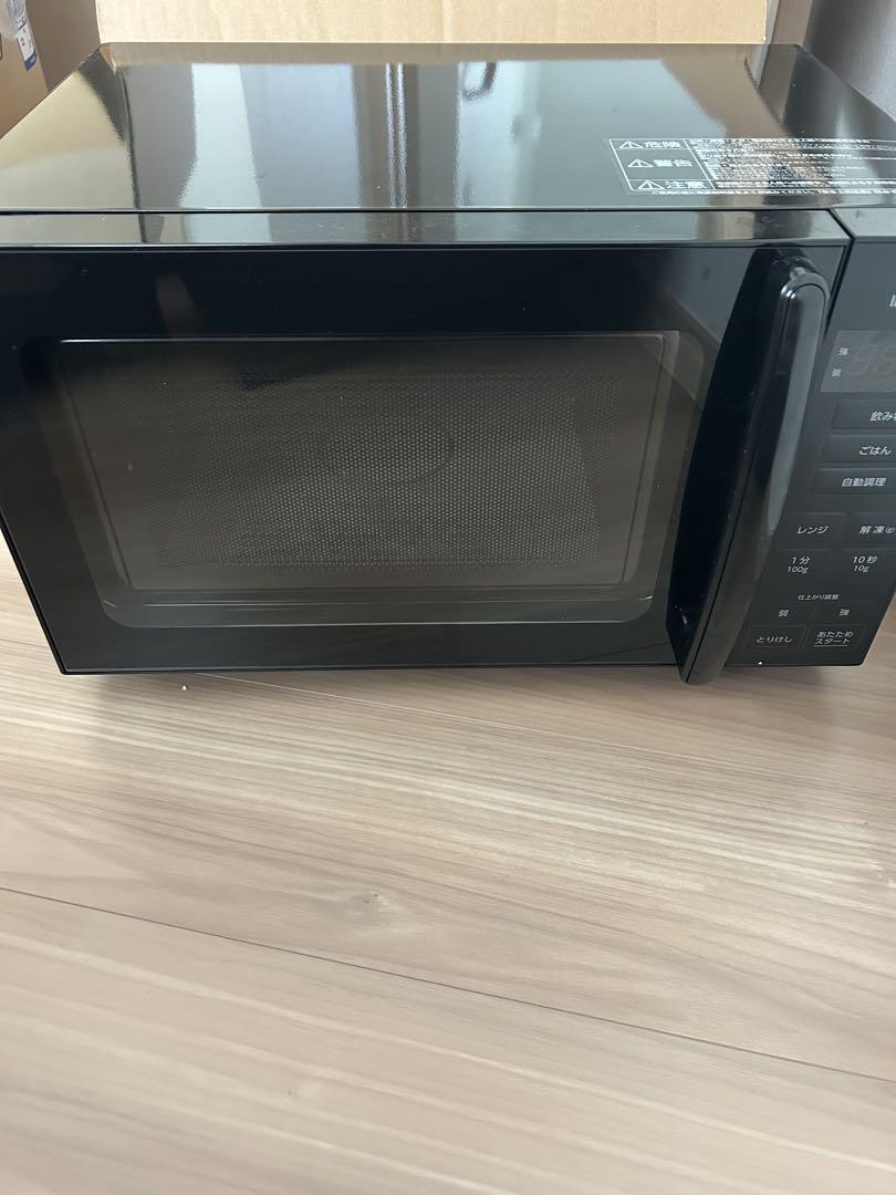 【早い者勝ち】アイリスオーヤマ 電子レンジ 18L ヘルツフリー ブラック