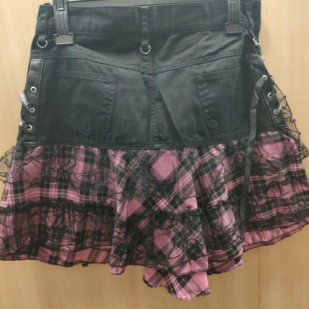 MADPUNKS チェック柄ミニスカート