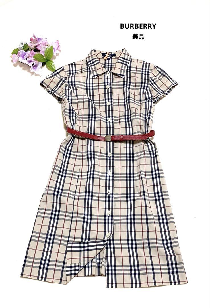 美品✨ BURBERRY バーバリー ワンピース チェック柄 140 バーバリー ワンピース 140 女の子 ドレス ノバチェック 半袖