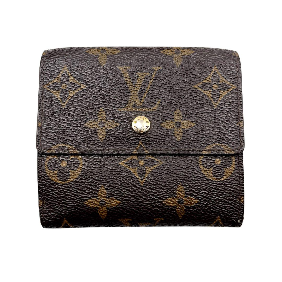 【美品】LOUIS VUITTON ルイヴィトン　折り財布　モノグラム　Wホック