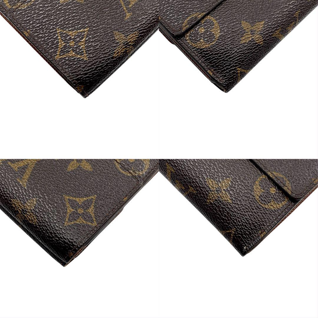 【美品】LOUIS VUITTON ルイヴィトン　折り財布　モノグラム　Wホック