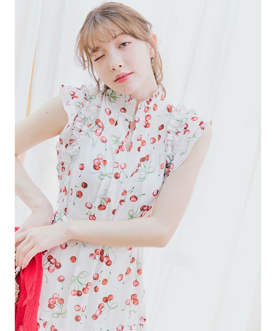 LILLIAN CARAT バリエーションプリントティアードワンピース バリエーションプリントティアードワンピース｜PETAL ONLINE