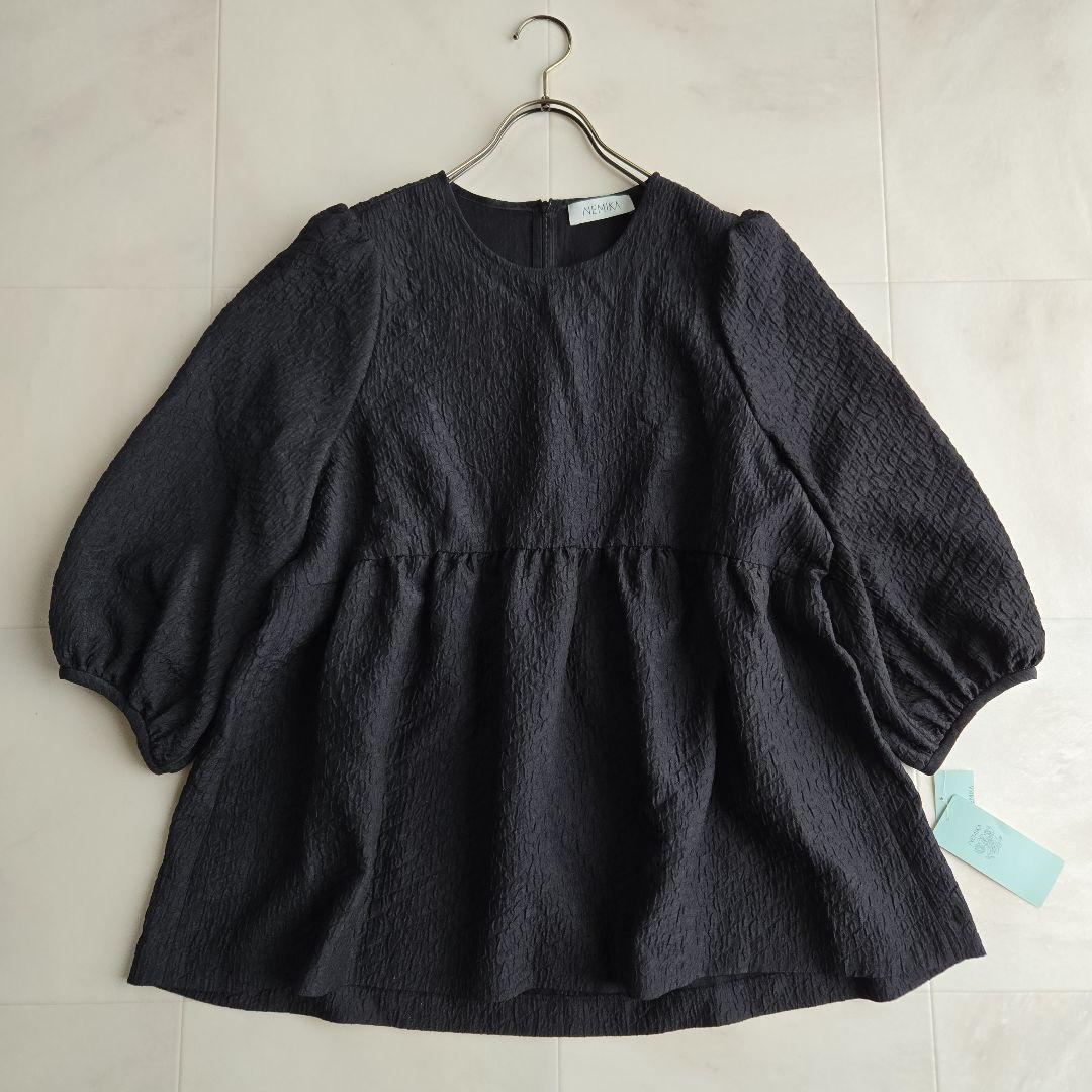 NEMIKA ネミカ 洗える ジャガード 七分袖 ブラウス プルオーバーXL LL NEMIKA