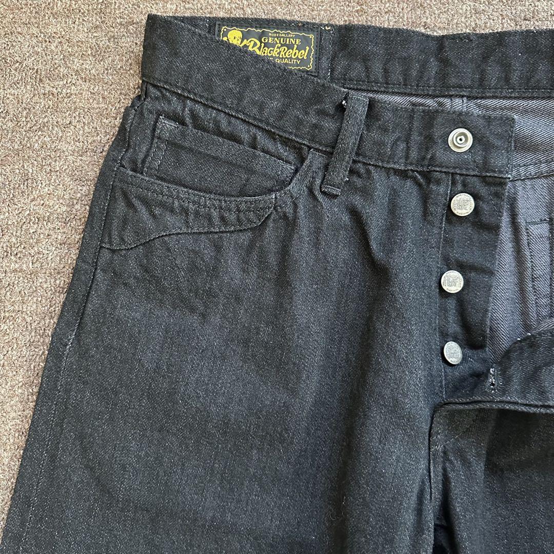 美品　激レア　ルードギャラリー　ブラックレベル　デニム　パンツ　黒　W30