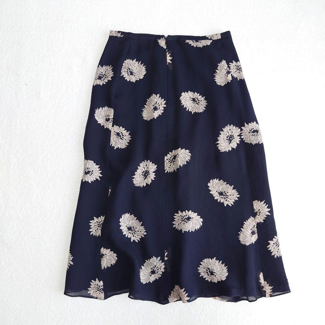 美品✨MaxMara 花柄 黒 膝丈シルクスカート 美品✨マックスマーラ シルク混 花柄 巻きスカート 38 - メルカリ